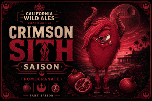 Crimson Sith Pomegranate TartSaison | California Wild Ales