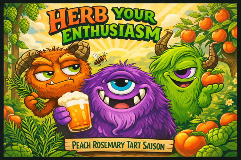 Herb Your Entusiasm – Peach & Rosemary Tart Saison